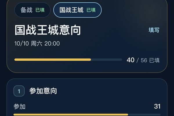 活动意向示例